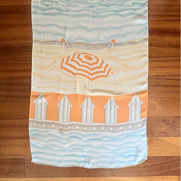 VTG Carlisle Silk Chiffon Scarf Vintage Fashion Beach Bathers Handbag Hairband - Picture 5 of 8